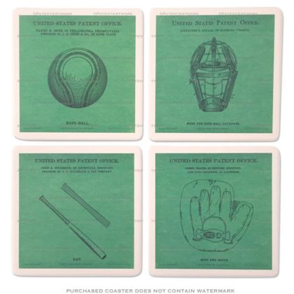 Baseball Coasters Patent Artwork