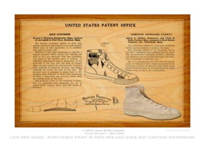 Basketball PF Shoe Patent Artwork Print