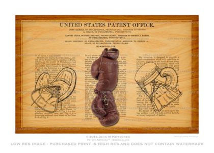 Boxing Glove Patent Artwork Print