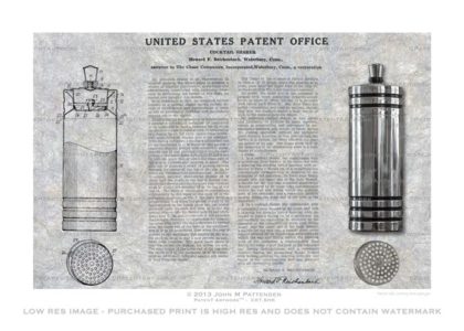 Chase Cocktail Shaker Patent Artwork Print