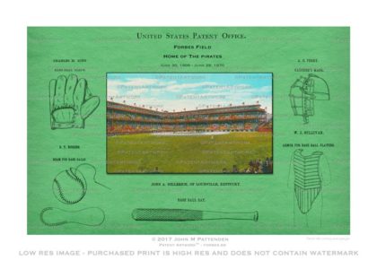 Forbes Field Pirates Patent Artwork Print