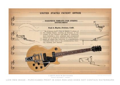 Gibson Les Paul Special Patent Artwork Print