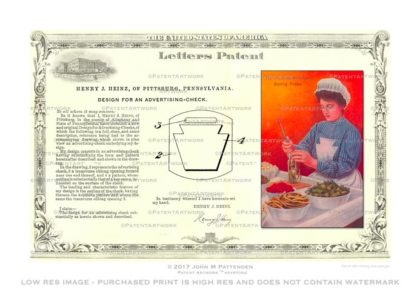 Heinz Keystone Patent Artwork Print