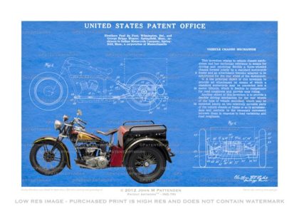 Indian Tricycle Patent Artwork Print