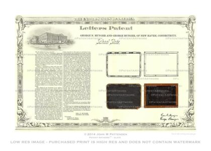 Noiseless School Slate Patent Artwork Print