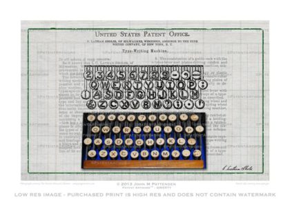 QWERTY Patent Artwork Print