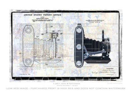 Zeiss Bellows Camera Patent Artwork Print