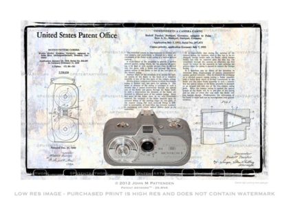 Zeiss Movikon 8 mm Movie Camera Patent Artwork Print